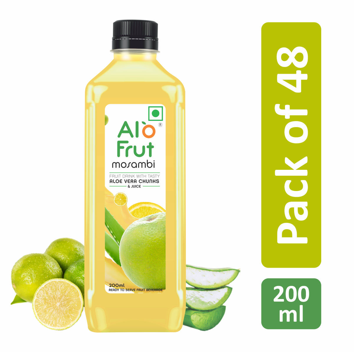 Alo Frut Mosambi Aloevera Chunks & Juice