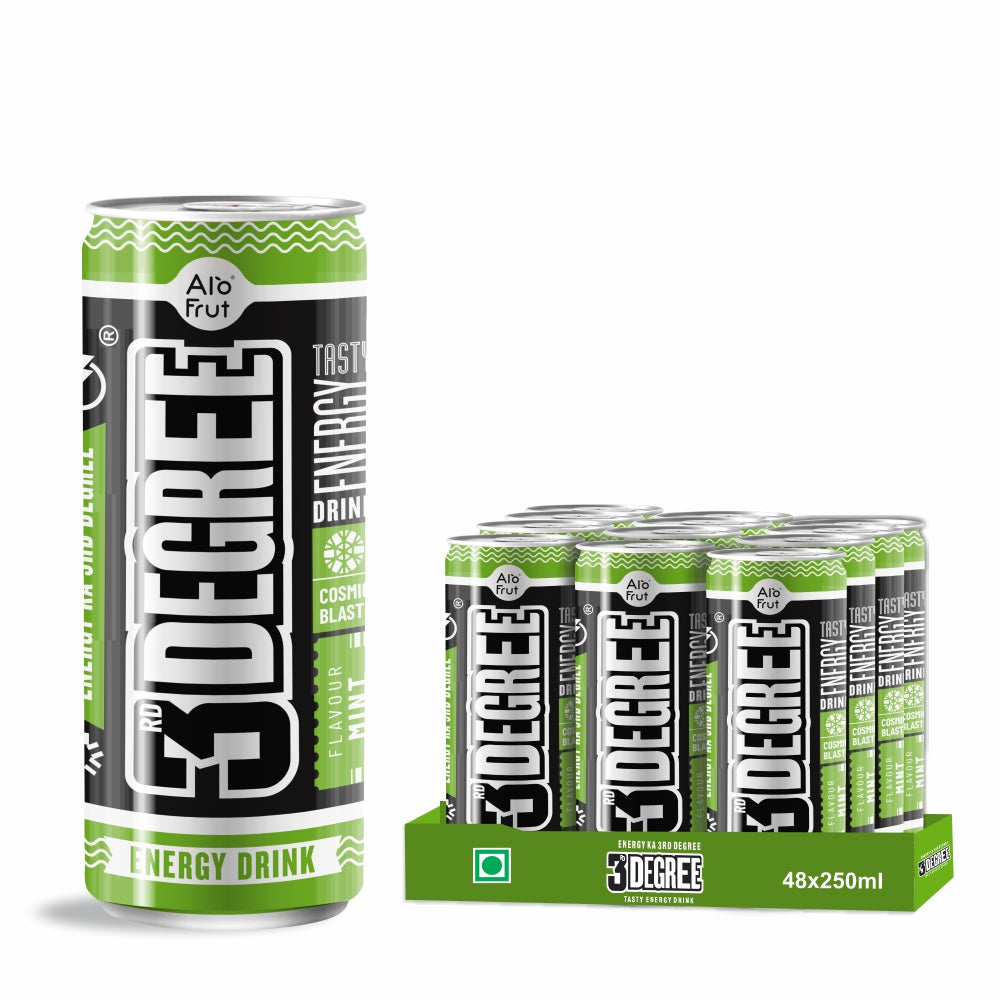 Alo Frut 3rd Degree Mint Flavour Energy Drink CAN 250ml | Tasty Instant Energy Sports Drink | Energy Ka 3rd Degree