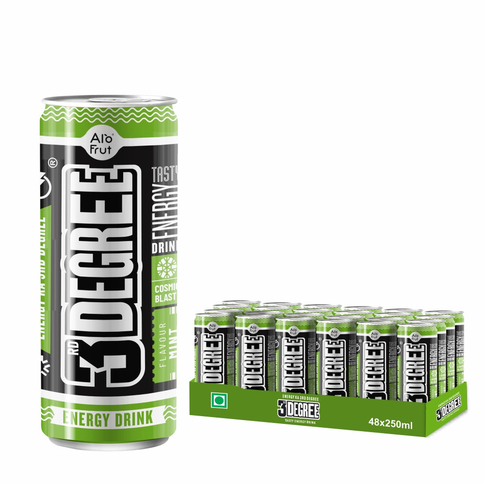 Alo Frut 3rd Degree Mint Flavour Energy Drink CAN 250ml | Tasty Instant Energy Sports Drink | Energy Ka 3rd Degree