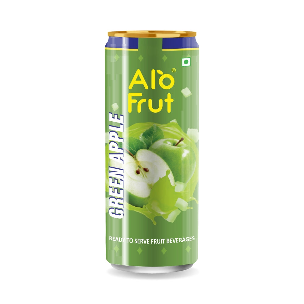 Alo frut Green Apple Drink With Fruit Bites - 250ML(Pack Of 24)