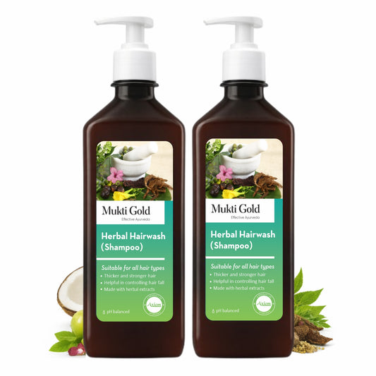 Mukti Gold Herbal Hairwash 400ml (Dispenser)
