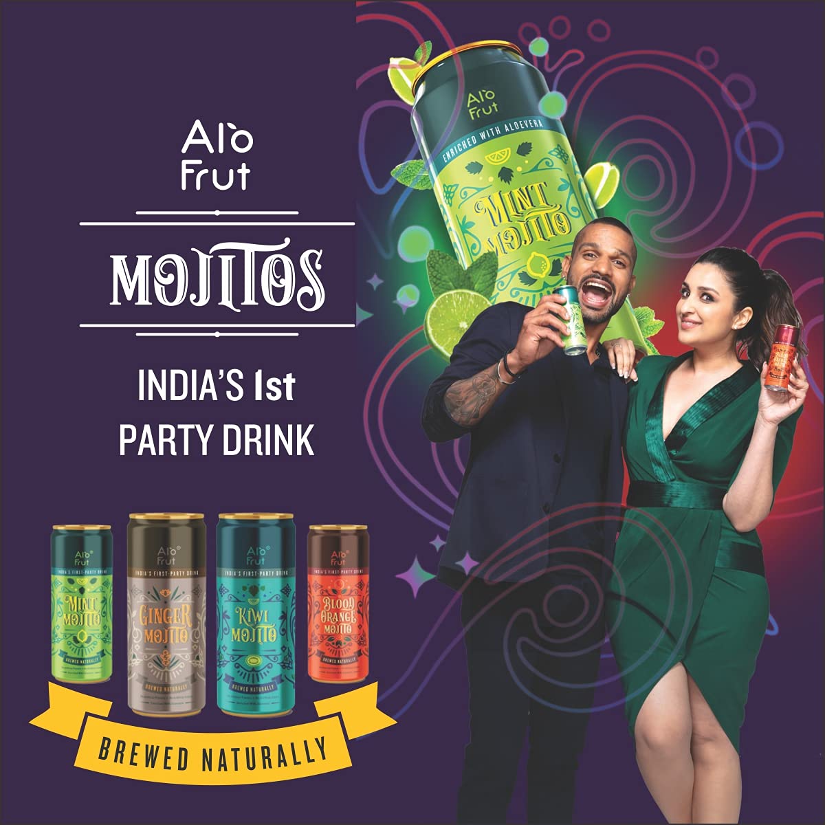 Alo Frut Kiwi Mojito 250 ml Pack of 24