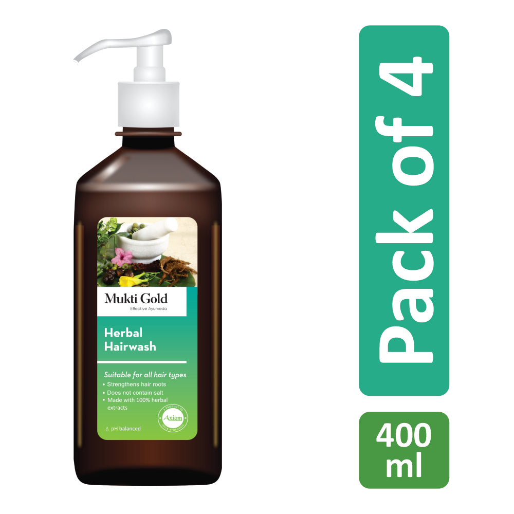 Mukti Gold Herbal Hairwash 400ml (Dispenser)