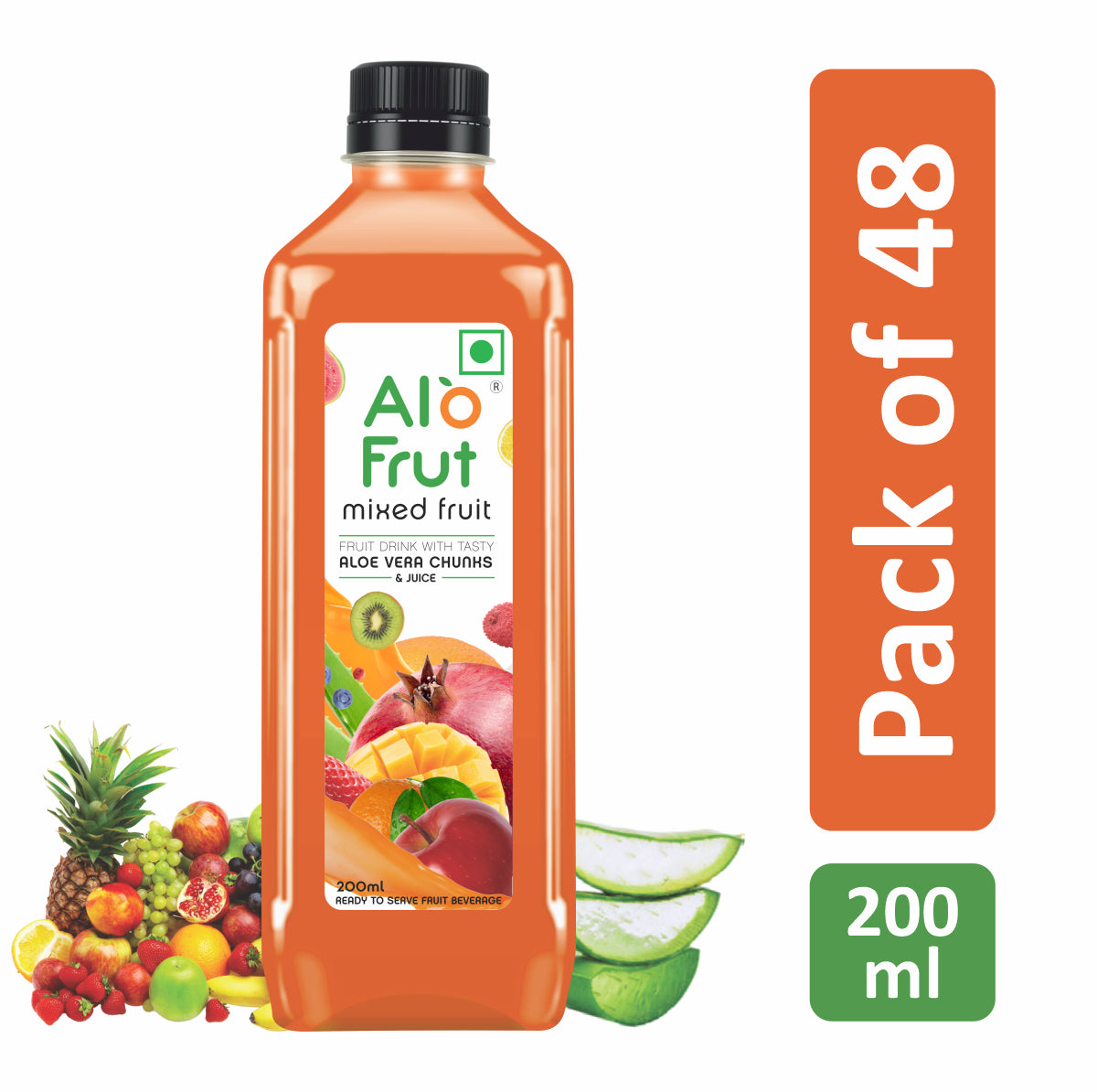 Alo Frut Mixed Fruit Aloevera Chunks & Juice