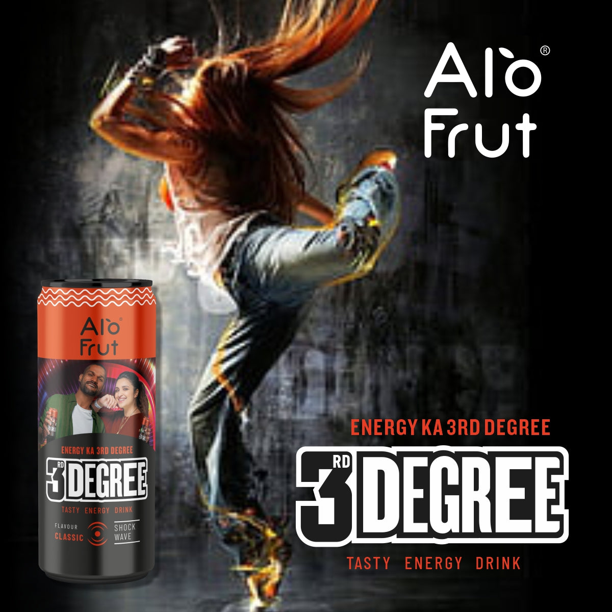 Alo Frut 3rd Degree Classic Flavour Energy Drink CAN 250ml | Tasty Instant Energy Sports Drink | Energy Ka 3rd Degree