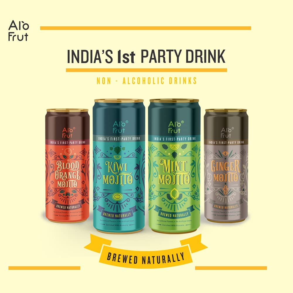 Alo Frut Ginger Mojito 250 ml Pack of 24