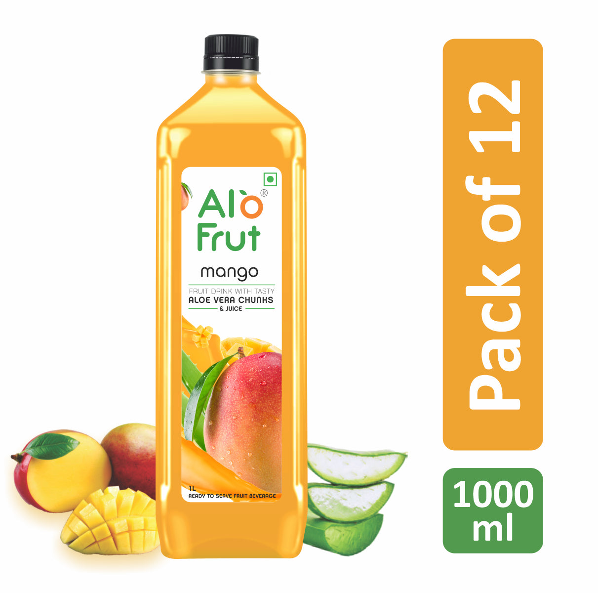 Alo Frut Mango Aloevera Chunks & Juice
