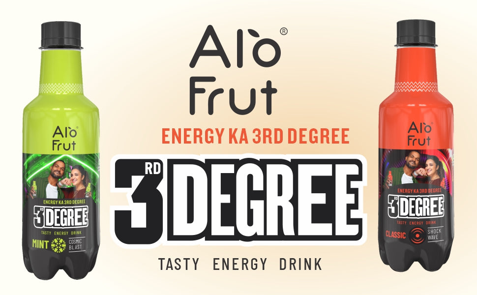 Alo Frut 3rd Degree Classic Flavour Energy Drink 225ml Pack of 48 | Tasty Instant Energy Sports Drink | Energy Ka 3rd Degree