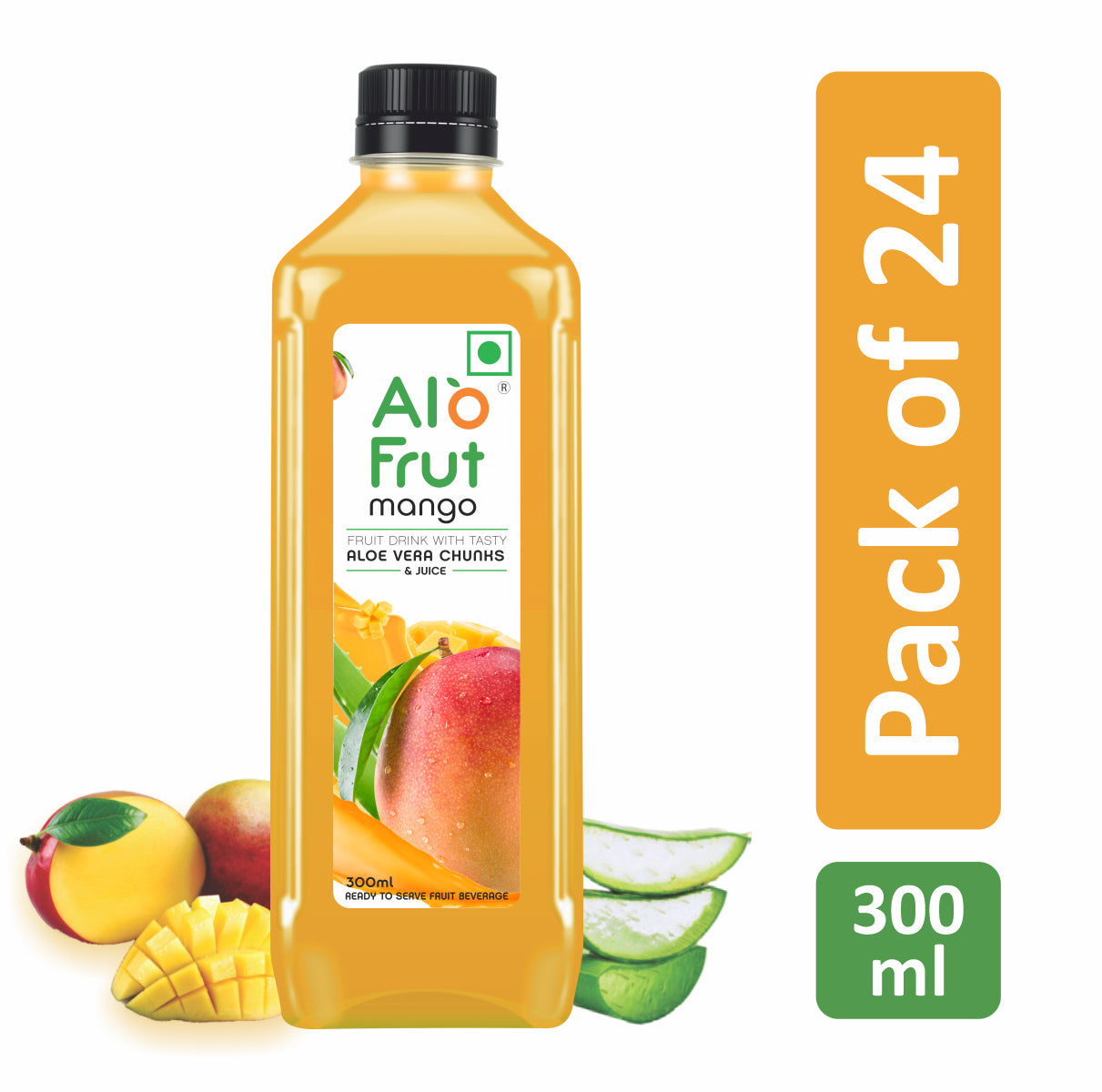 Alo Frut Mango Aloevera Chunks & Juice