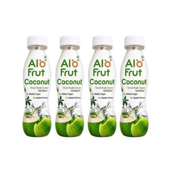 Alofrut Tender Coconut Water - 200ML (Pack Of 4)