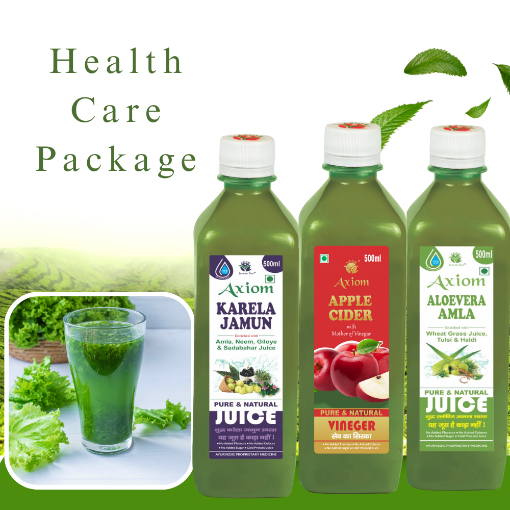 Health Care Combo ( Karela Jamun Juice 500ml + Aloevera Amla Juice 500ml + Apple Cider Juice 500ml )