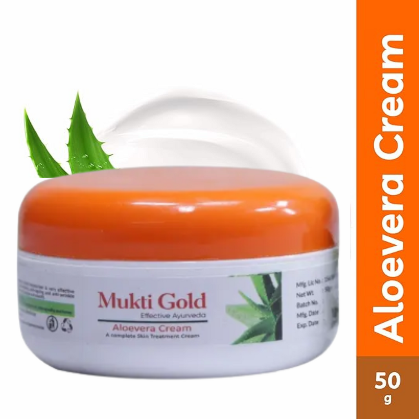 Mukti Gold Aloevera Cream 50G