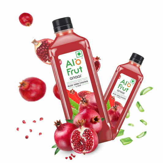 Alo Frut Anaar Juice With Aloevera Chunks - 320ml