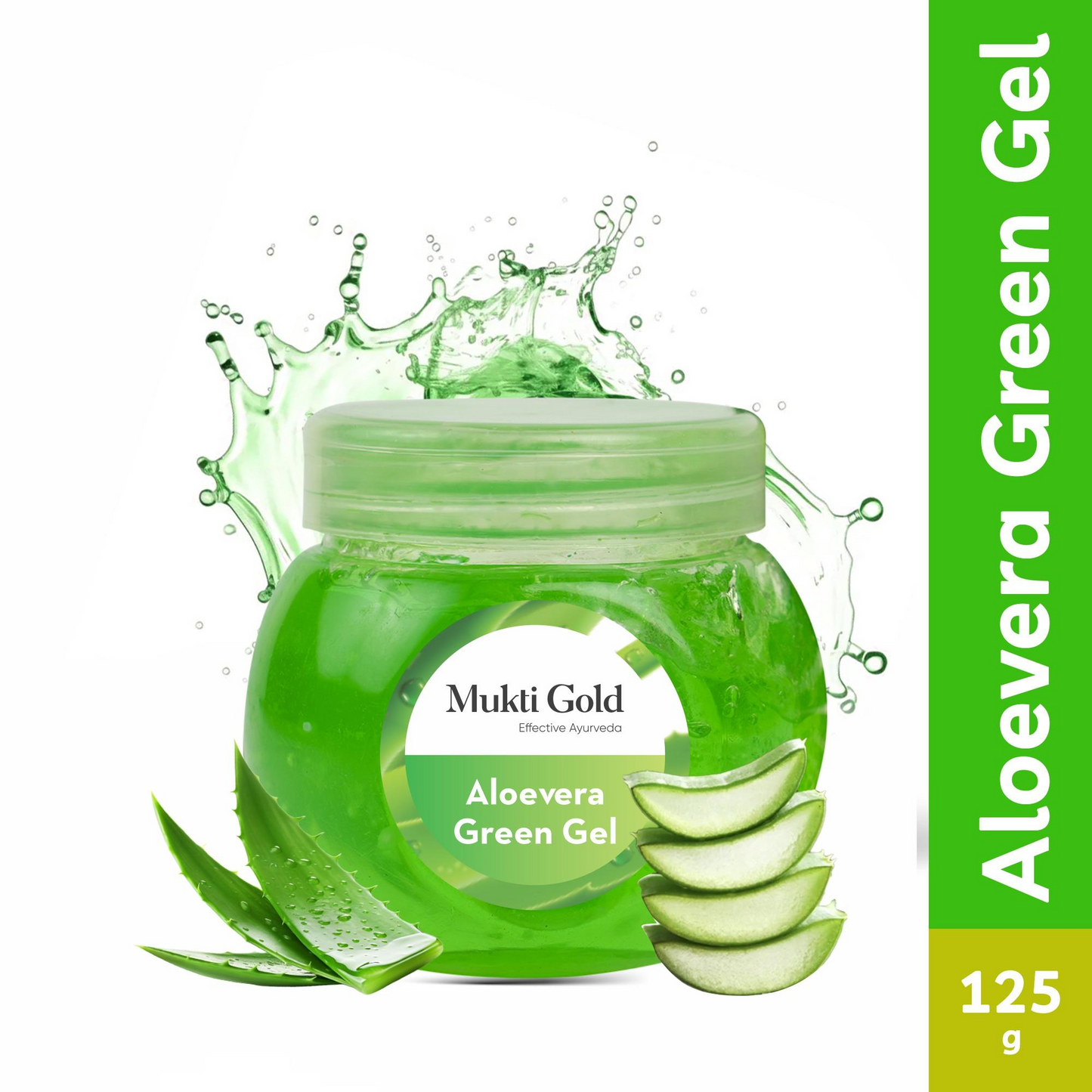 Mukti Gold Aloevera Green Gel 125g