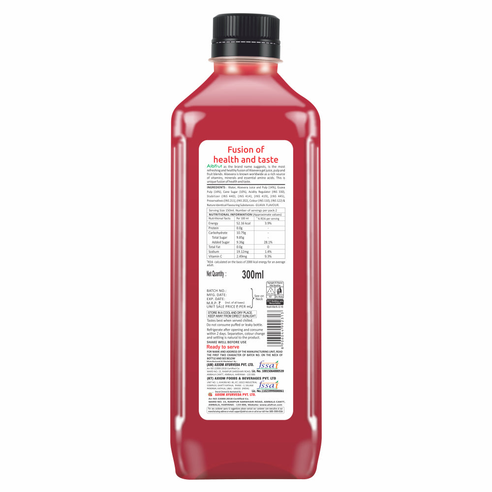Alo Frut Guava Juice With Aloevera Chunks - 300ML
