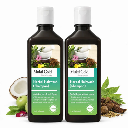 Mukti Gold Herbal Hair wash 400ml (Flip Top)