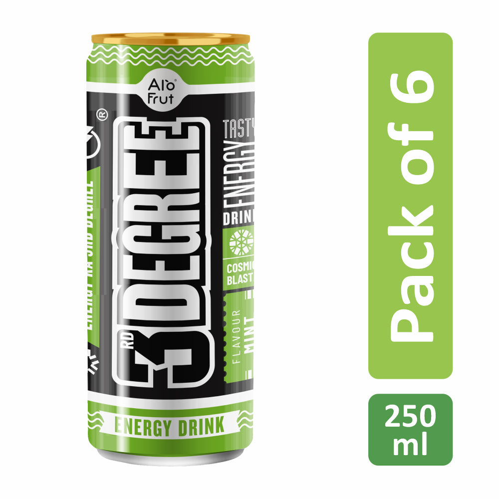 Alo Frut 3rd Degree Mint Flavour Energy Drink CAN 250ml | Tasty Instant Energy Sports Drink | Energy Ka 3rd Degree