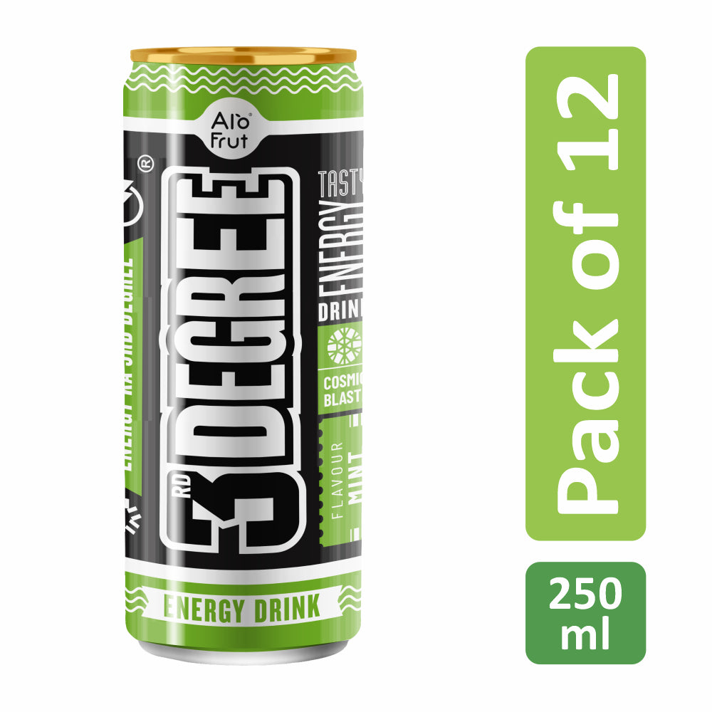 Alo Frut 3rd Degree Mint Flavour Energy Drink CAN 250ml | Tasty Instant Energy Sports Drink | Energy Ka 3rd Degree