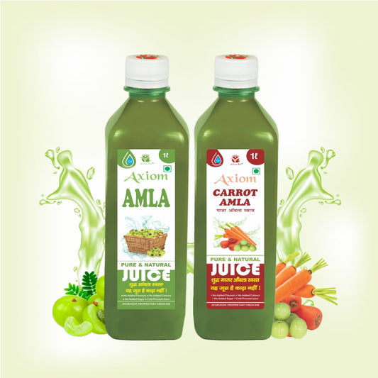 Axiom Eye Problem Combo of Amla Pure Juice 1000ml + Carrot Amla Juice 1000ml