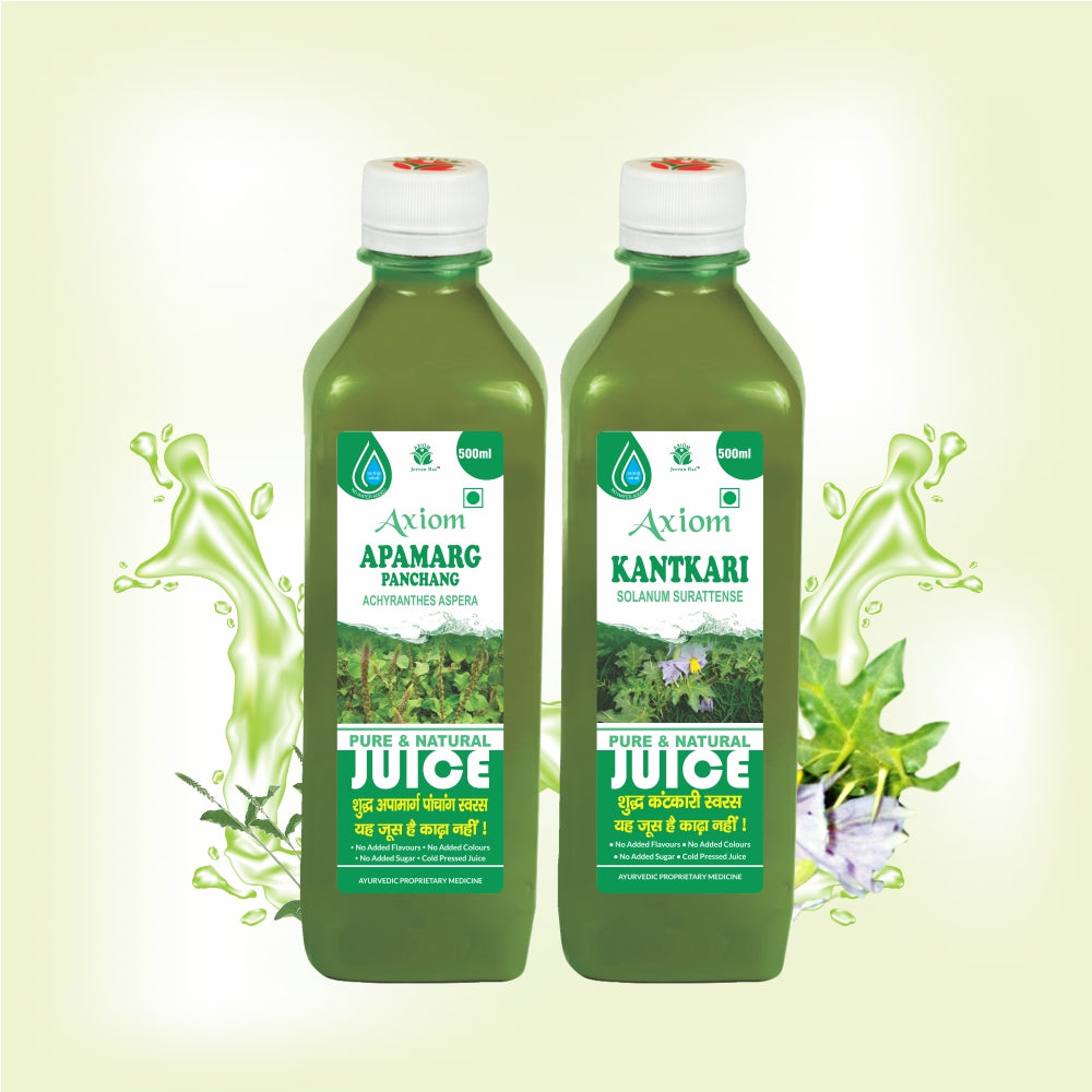 Axiom Ear Problem Combo of Apamarg Juice 500ml + Kantkari Juice 500ml