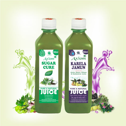 Axiom Sugar Go Combo of Sugar cure 500ml + Karela Jamun 500ml