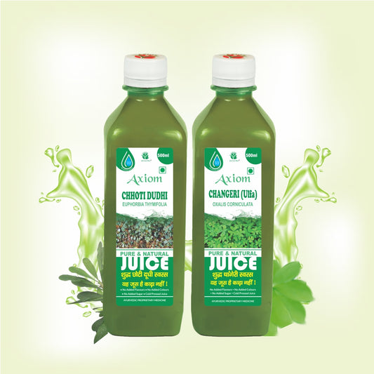Axiom Piles Combo of Changeri juice 500ml + Choti dudhi juice 500ml