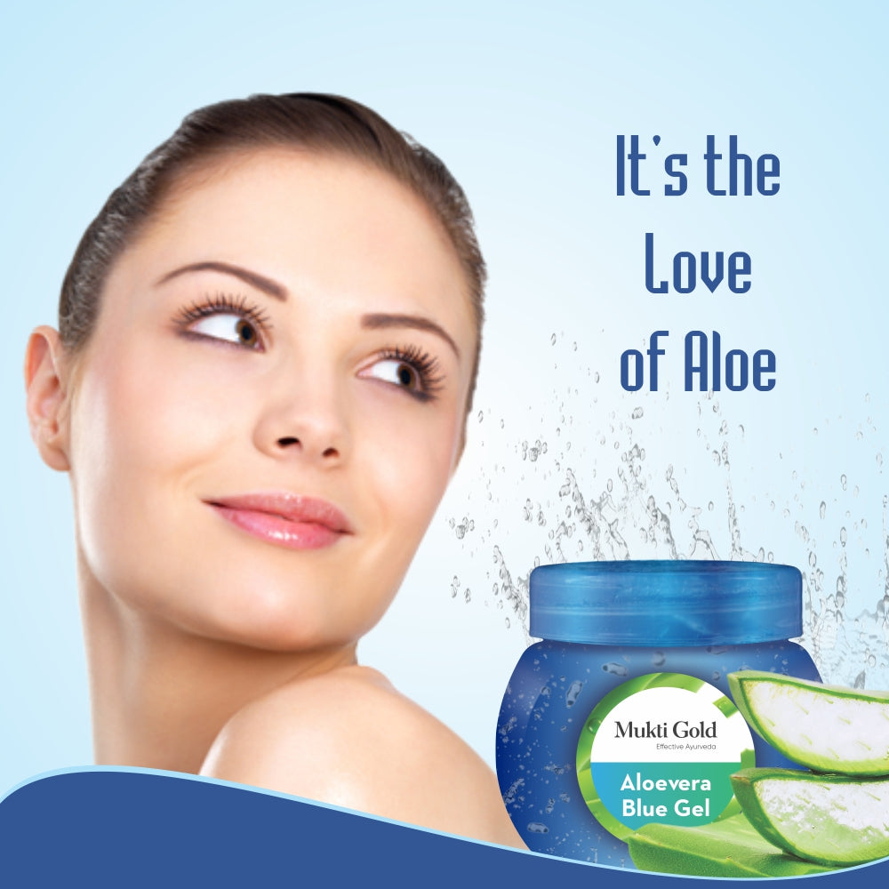 Mukti Gold Aloevera Blue Gel 125gm