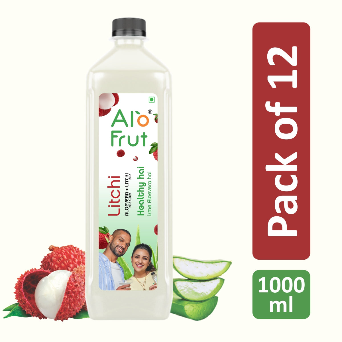 Alo Frut Litchi Aloevera Chunks & Juice