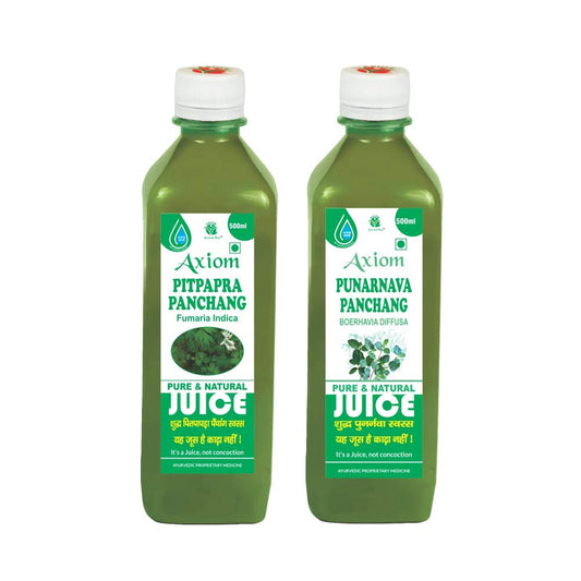 Axiom CAD (Blockage) Combo of Punarnava Panchang 500 ml and Pitpapra Panchang 500 ml