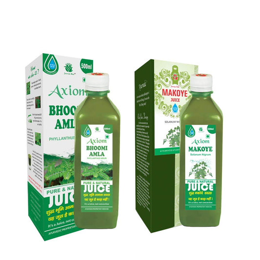Axiom Liver Tonic Pack of Bhoomi Amla 500 ml and Makoye 500 ml