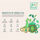 Alo Frut Lemon Green Tea Pure & natural 25 Tea Bags Pack of (3)