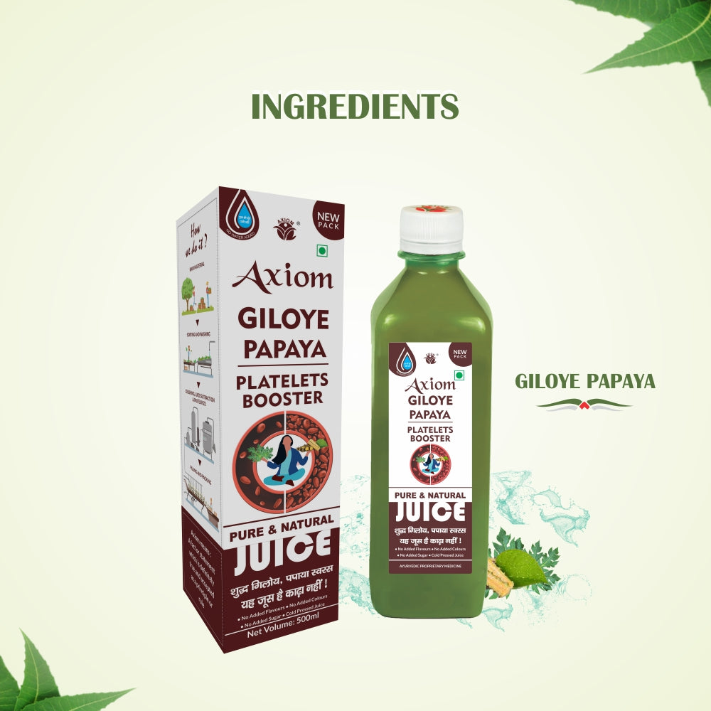 Axiom Ayurveda Giloye Papaya Cold Pressed Juice 500ml