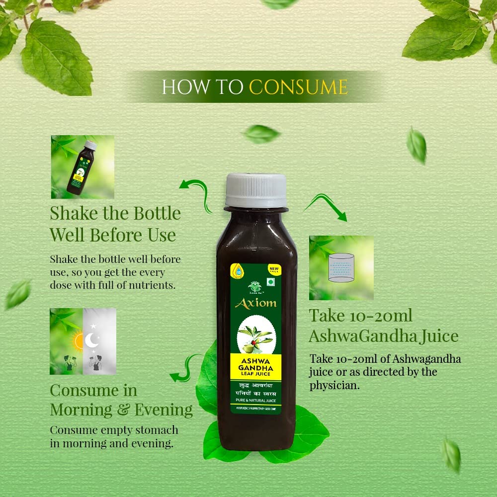 How to Consume Axiom Ashwagandha Leaf Juice