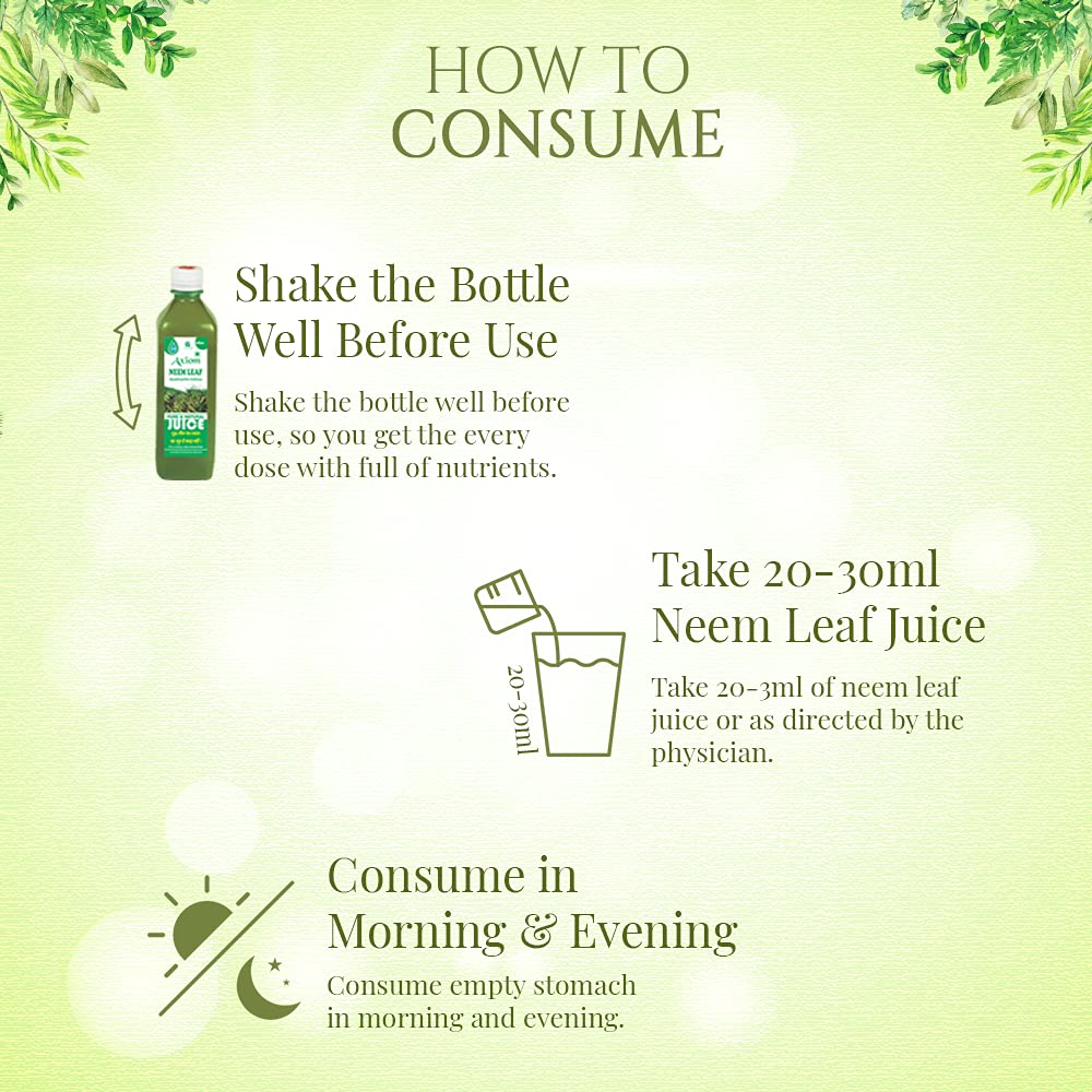 How to Consume Axiom Neem Leaf Juice