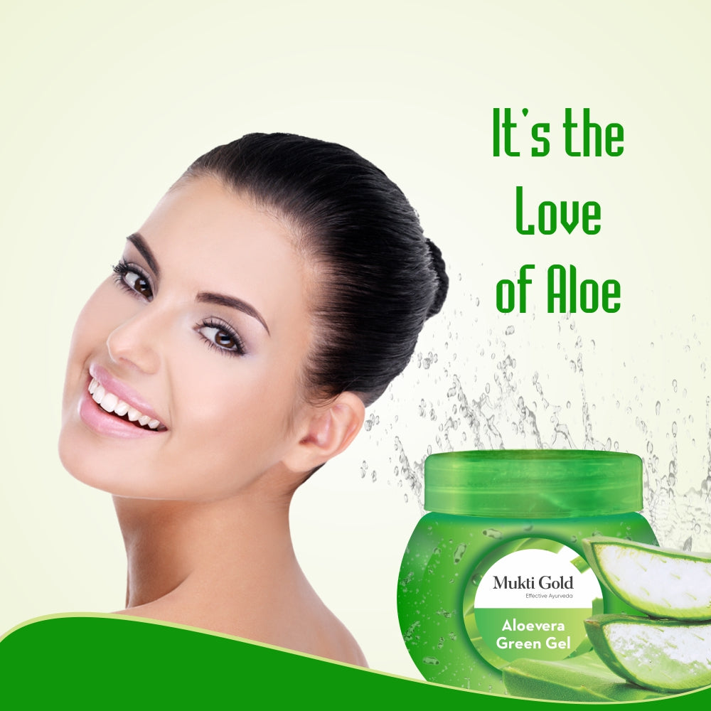 Mukti Gold Aloevera Green Gel Lifestyle