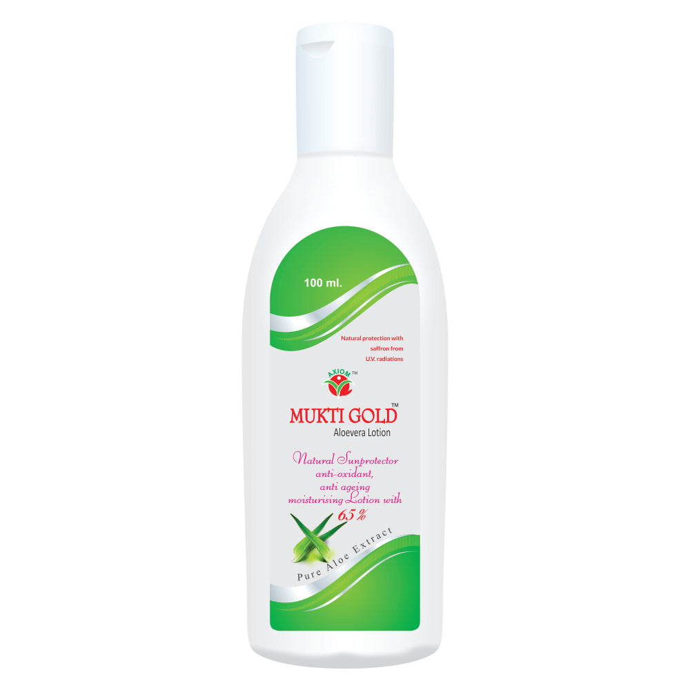 Axiom Mukti Gold Aloevera Lotion 100ml | Moisturizer and an