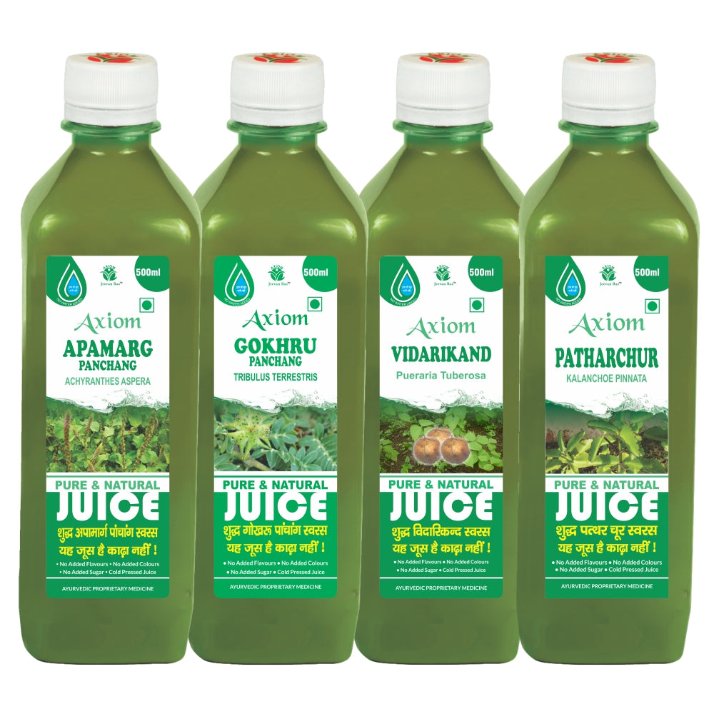 Prostrate Combo ( Patharchur 500ml + Gokhru 500ml + Vidarikand 500ml + Apamarg 500ml)