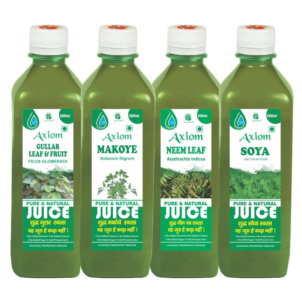 Ovary Uterus Combo (Gullar Leaf Juice 500ml + Makoye 500ml + Neem Leaf 500ml + Soya Juice 500ml)