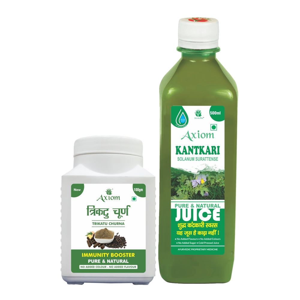 Thyroid Combo (Trikatu Churan 100g + kantkari Juice 500ml)