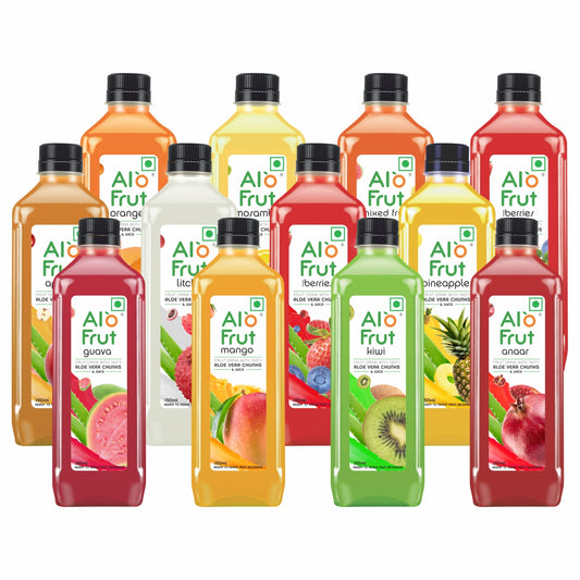 Alo Frut Assorted Aloevera Chunks & Juice 150ml