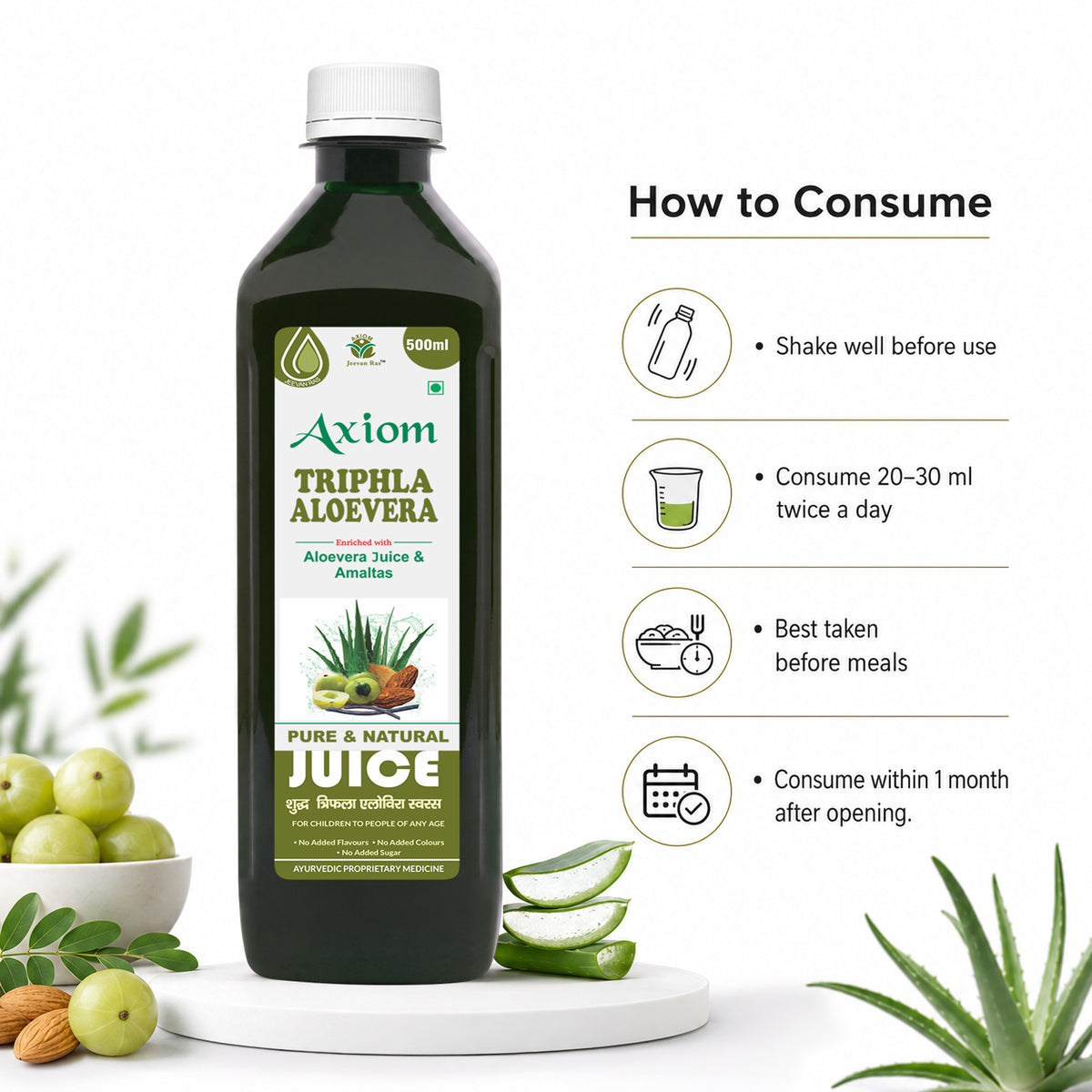 Axiom Triphla Aloevera Juice - 500ml