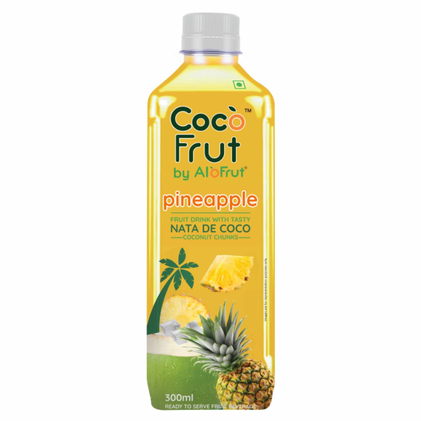 Coco Frut Assorted Fruit Drink With Tasty Nata De Coco Coconut Chunks (Sip N Chew) 300ml Pack of 24