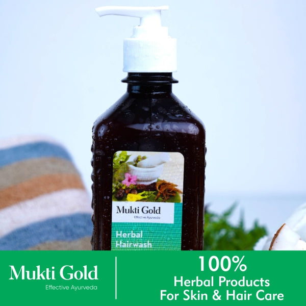 Mukti Gold Hair Wash 100% Herbal Products for Skin & Hair care