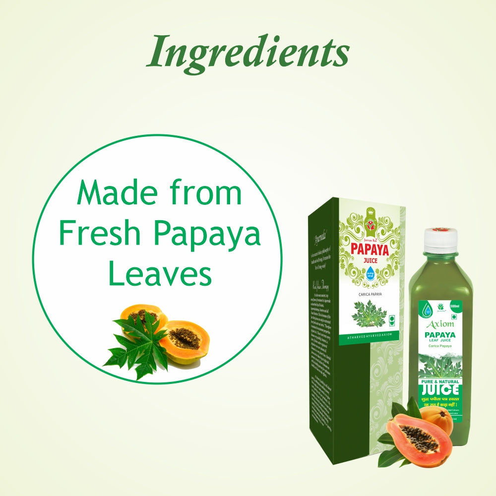 Axiom Papaya Leaf Juice 500ml Pack of (2)