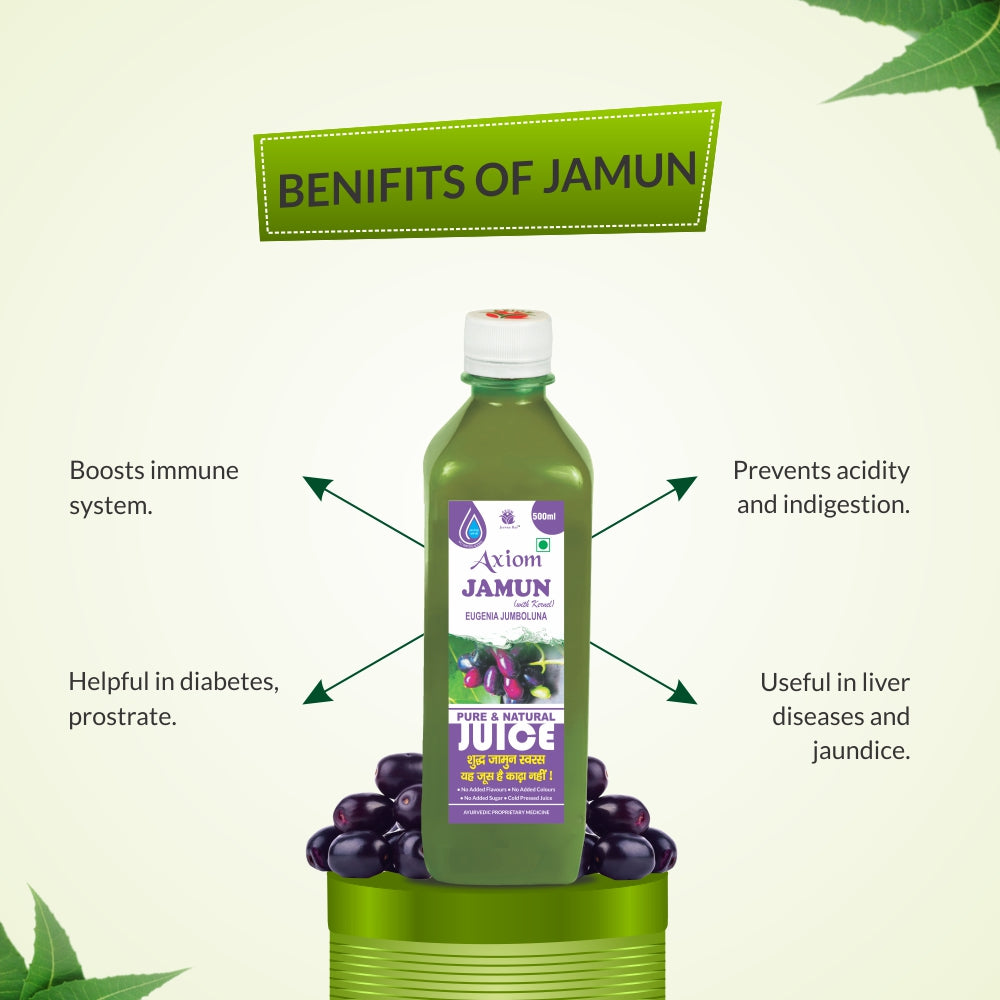 Axiom Jamun Juice - 500ml (Pack of 2)