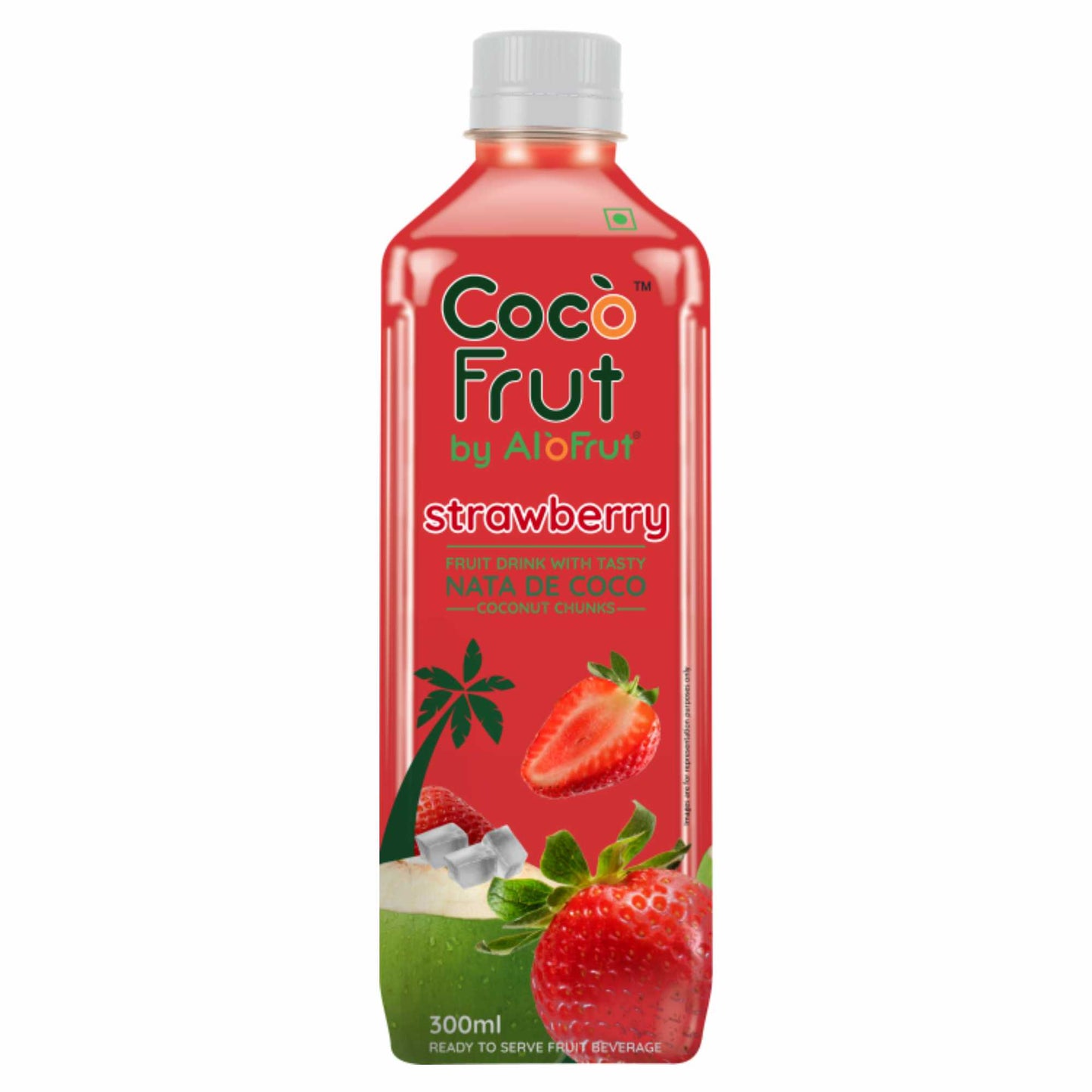 Coco Frut Assorted Fruit Drink With Tasty Nata De Coco Coconut Chunks (Sip N Chew) 300ml Pack of 24