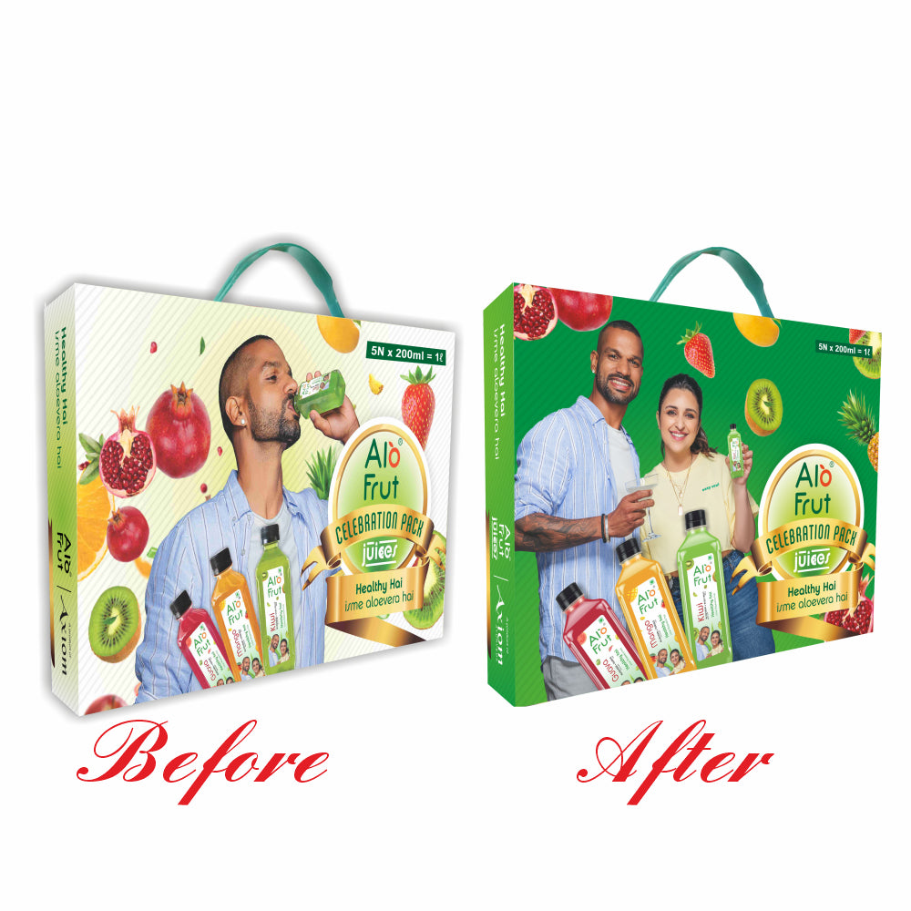 AloFrut Juices Celebration Gift Pack (200ml x 5) (Pack of 8)
