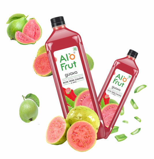 Alo Frut Guava Juice With Aloevera Chunks - 300ML