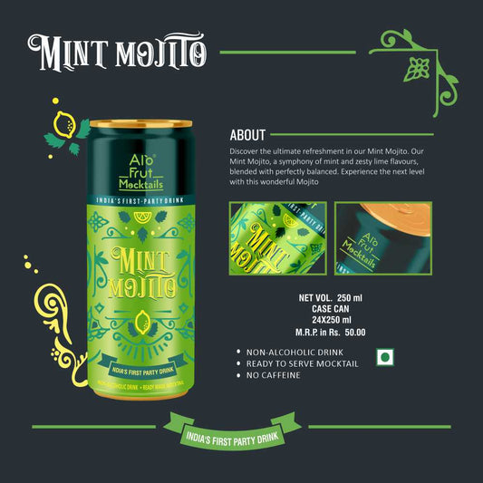 Alo Frut Mint Mojito 250 ml Pack of 6