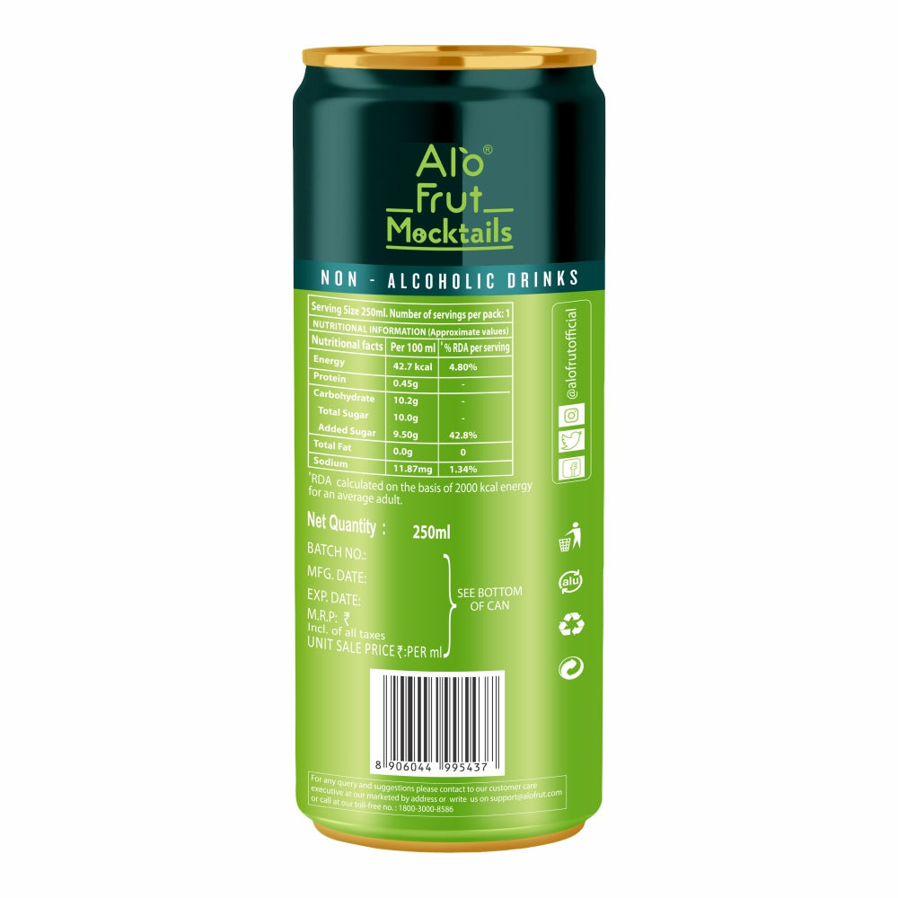 Alo Frut Mint Mojito Back